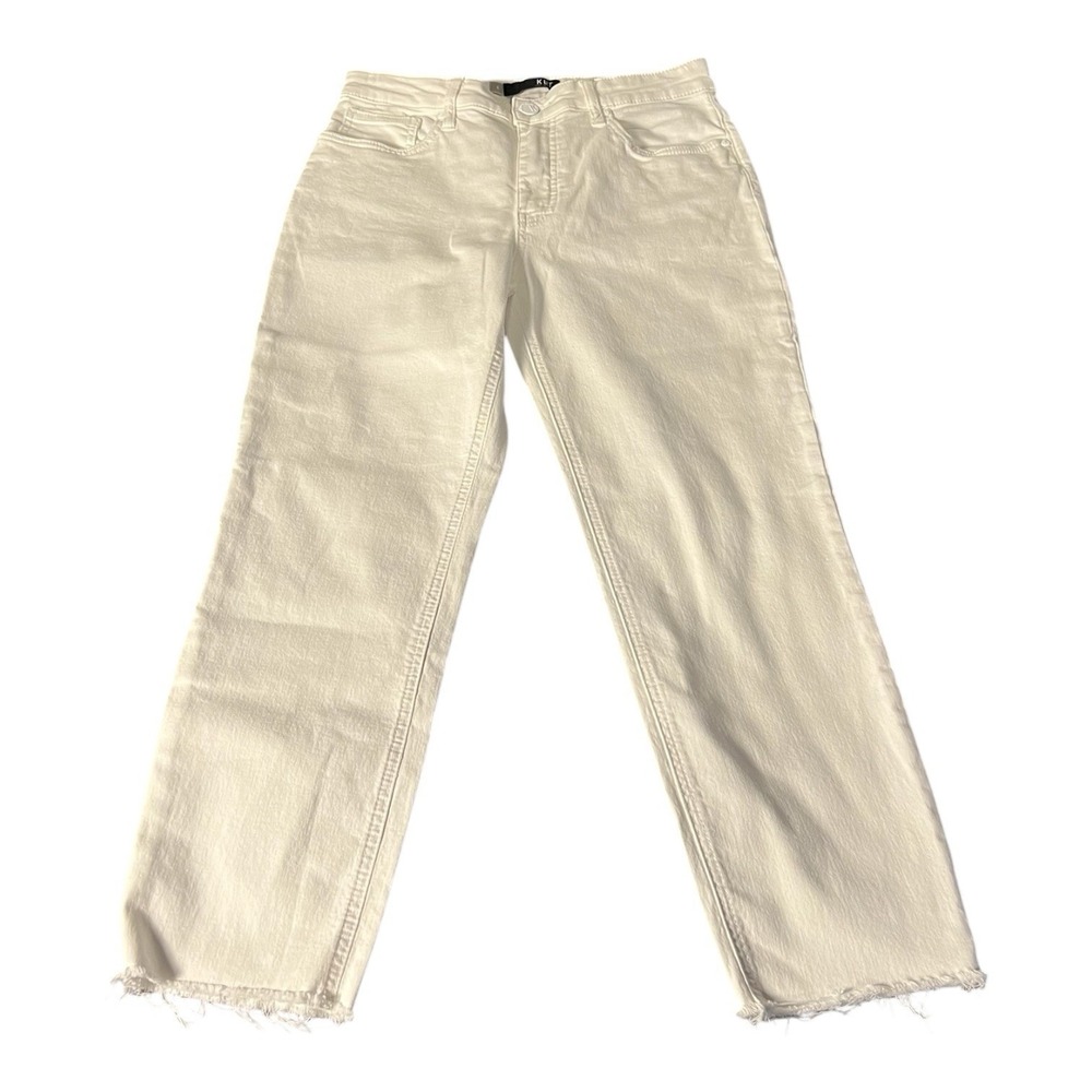 NEW KUT From The Kloth Women's Rachael High Rise Fab Ab Mom Jean White Size 6